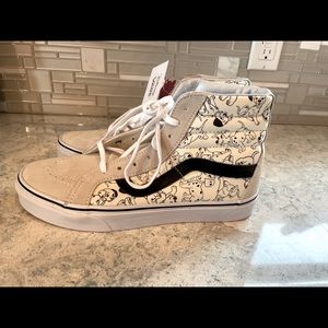 NWT Disney Vans Dalmatian print shoes